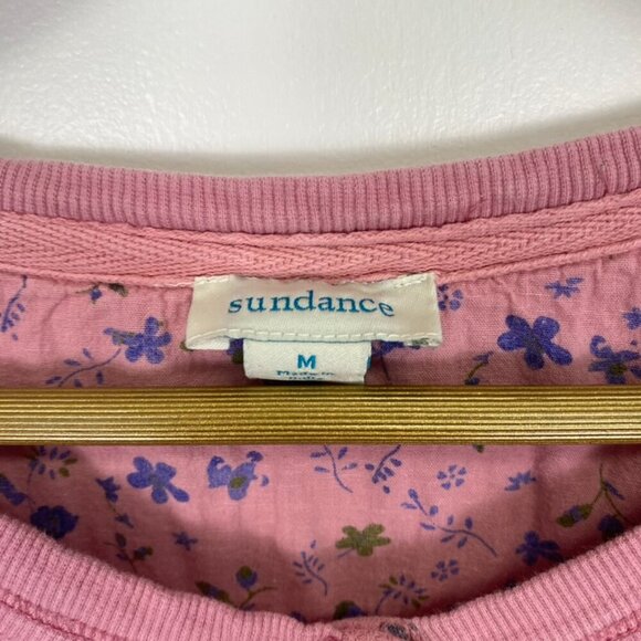 Sundance Pink Floral Waffle Knit Thermal Long Sleeve - Picture 2 of 11